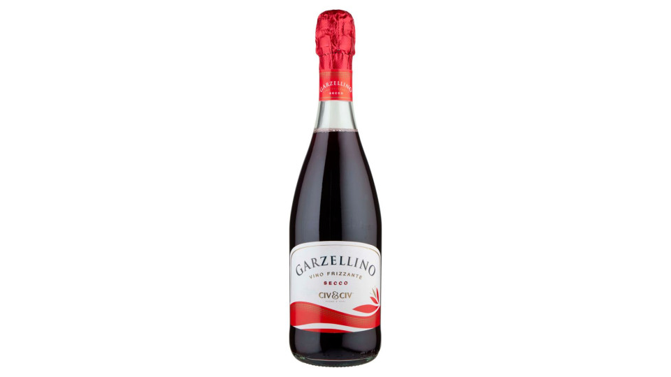 Civ&civ Garzellino Vino Frizzante Secco Rosso Emilia Igt 75 Cl
