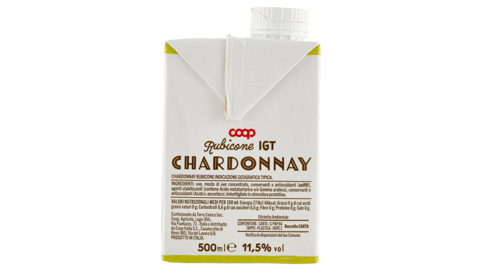 Chardonnay Rubicone Igt 500 Ml