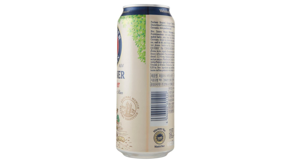Paulaner Weissbier Munich Wheat Beer Igp 0,5 L