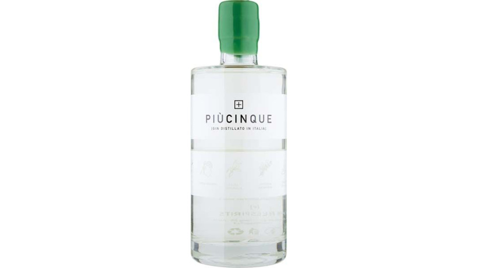 Piùcinque [ Gin Distillato In Italia ] 70 Cl