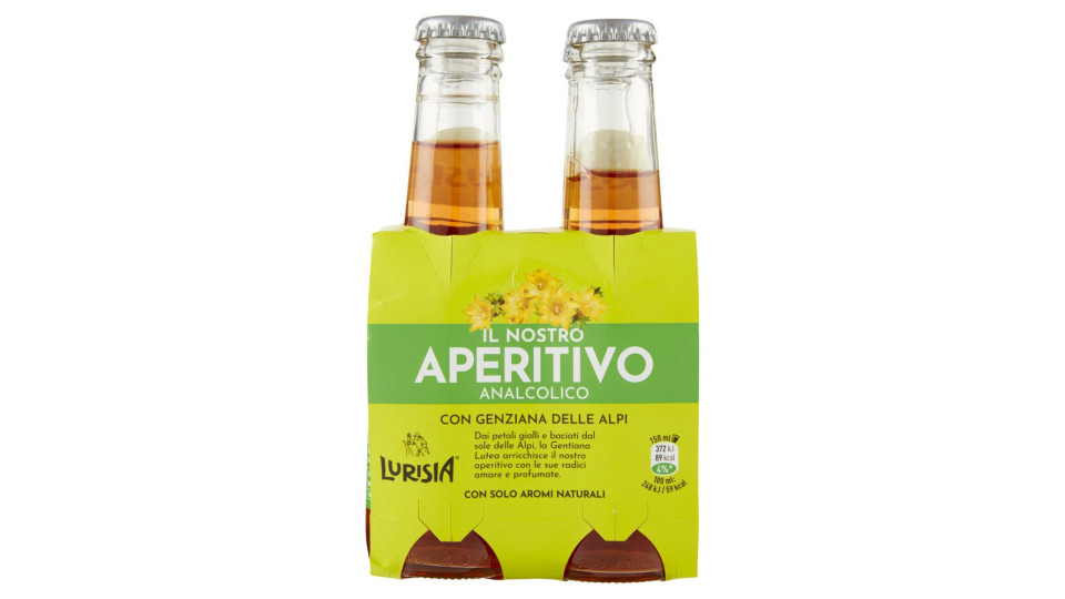 Lurisia Il Nostro Aperitivo Analcolico Con Genziana Delle Alpi Confezione 4 X 150 Ml