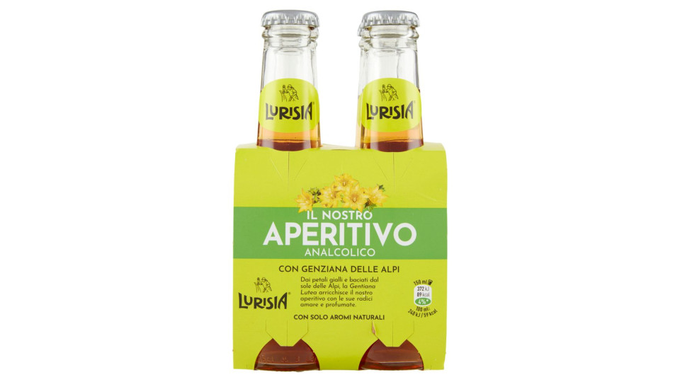 Lurisia Il Nostro Aperitivo Analcolico Con Genziana Delle Alpi Confezione 4 X 150 Ml