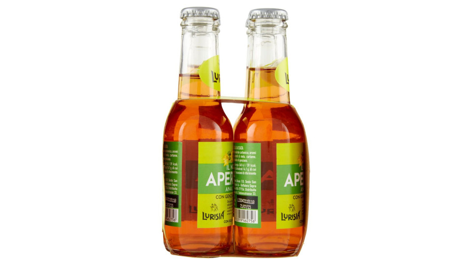 Lurisia Il Nostro Aperitivo Analcolico Con Genziana Delle Alpi Confezione 4 X 150 Ml