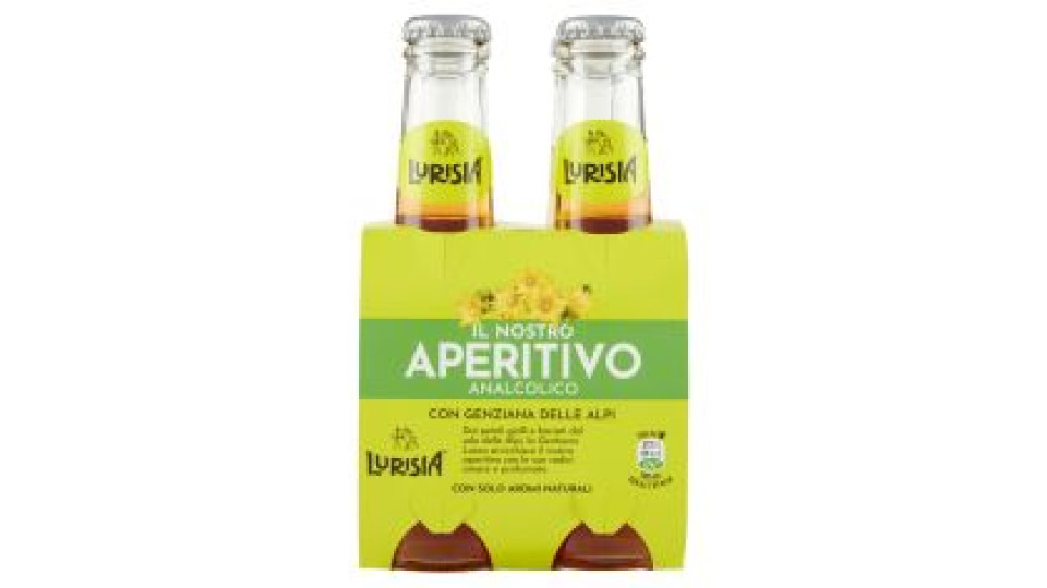 Lurisia Il Nostro Aperitivo Analcolico Con Genziana Delle Alpi Confezione 4 X 150 Ml