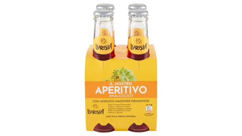 Lurisia Il Nostro Aperitivo Analcolico Con Assenzio Maggiore Piemontese 4 X 150 Ml