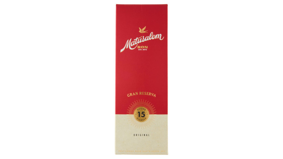 Matusalem Ron Gran Reserva 15 Solera Blender Original 70 Cl