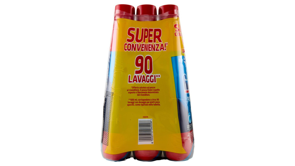 Finish Power Gel Fresh 3 X 30 Lavaggi Liquido Lavastoviglie 3 X 600 Ml