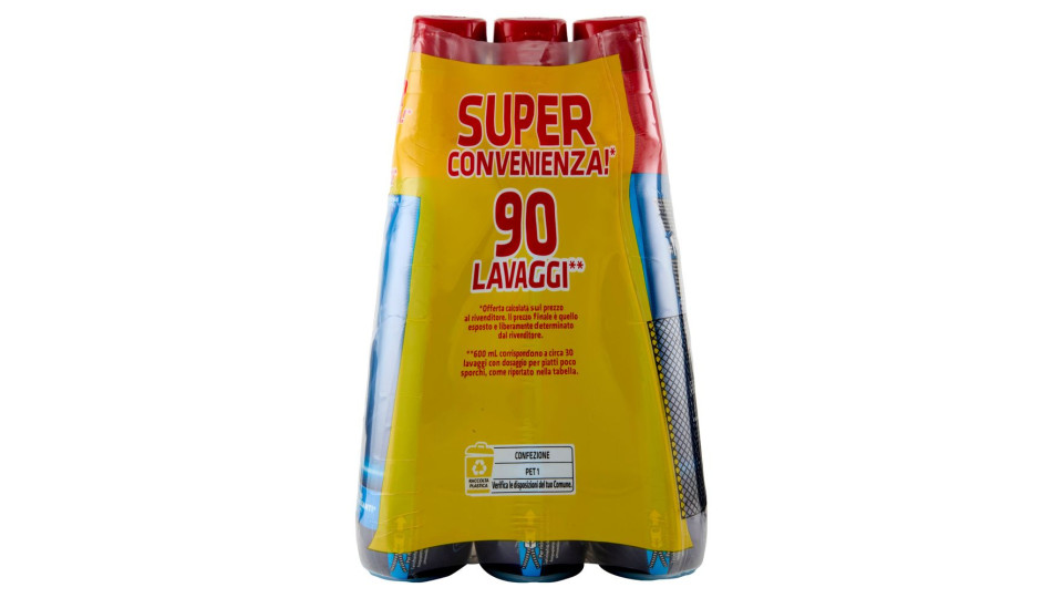 Finish Power Gel Fresh 3 X 30 Lavaggi Liquido Lavastoviglie 3 X 600 Ml