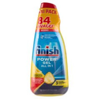 Finish Power Gel Lemon 3 X 30 Lavaggi Liquido Lavastoviglie 3 X 600 Ml