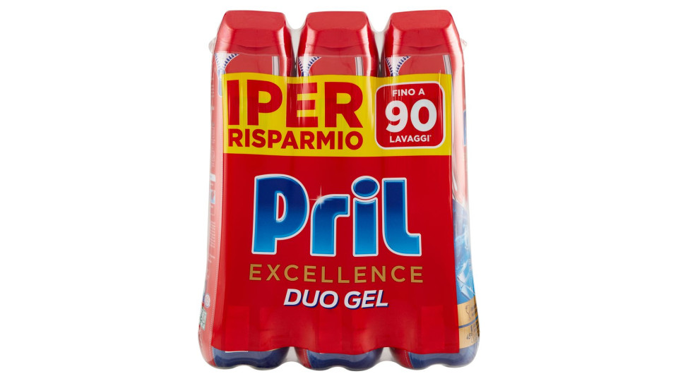 Pril Excellence Duo Gel Limone 3x540ml