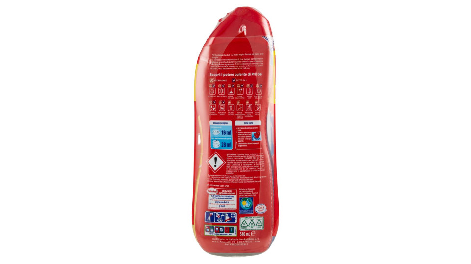 Pril Excellence Duo Gel Limone 3x540ml