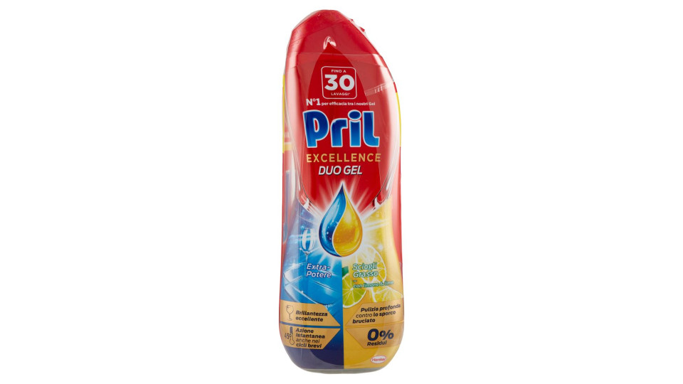 Pril Excellence Duo Gel Limone 3x540ml