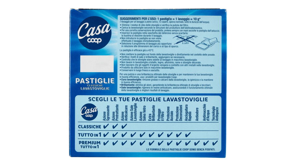 Pastiglie Classiche Lavastoviglie 40 X 10 G