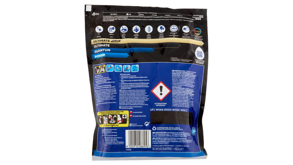 Finish Ultimate Limone Pastiglie Lavastoviglie 34 Lavaggi 438,6 G