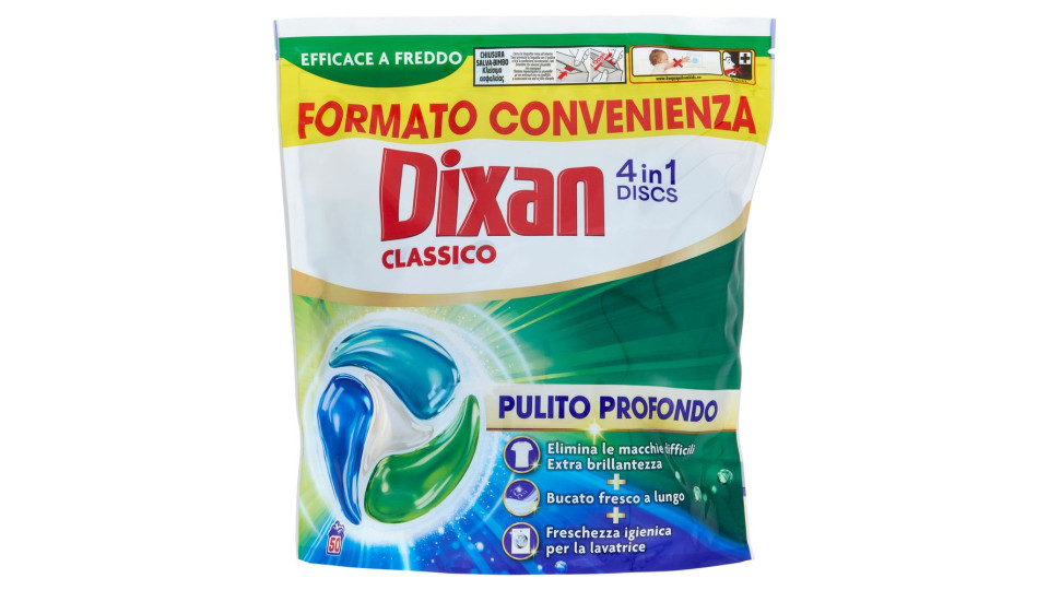 Dixan Discs Classico 50pz (825g)