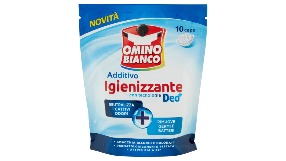 Omino Bianco, Idrocaps Igienizzante Deo+, Rimuove I Germi Ed Elimina I Cattivi Odori, Caps, 10pz