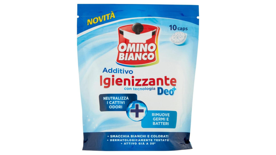 Omino Bianco, Idrocaps Igienizzante Deo+, Rimuove I Germi Ed Elimina I Cattivi Odori, Caps, 10pz