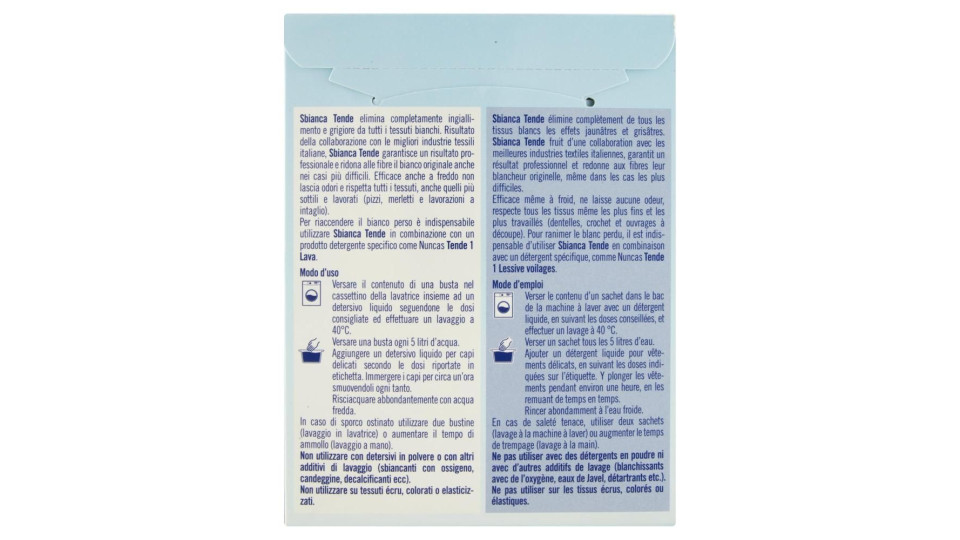 Nuncas Sbianca Tende 3 Buste 80 Ml