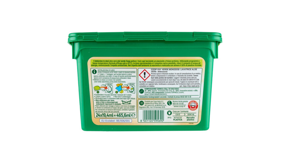 Monodosi Lavatrice Aloe Vera 24 X 19,4 Ml