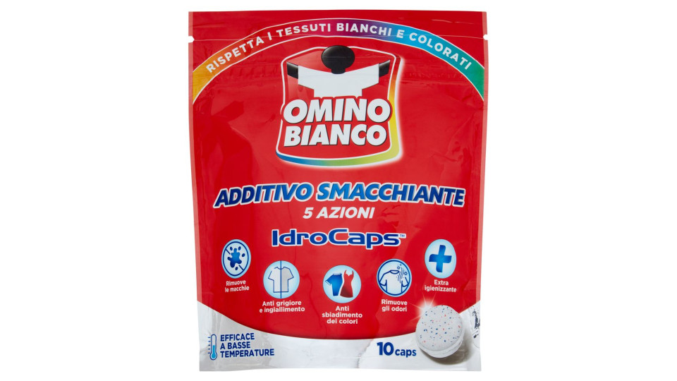 Omino Bianco Additivo Smacchiante Idrocaps 10 Caps 200 G