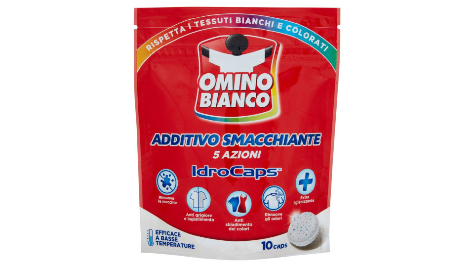 Omino Bianco Additivo Smacchiante Idrocaps 10 Caps 200 G