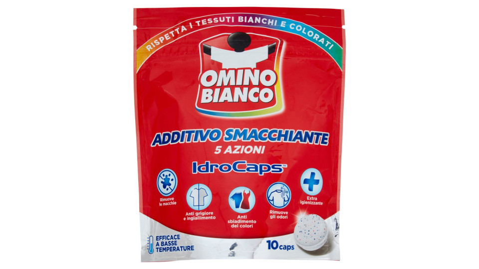 Omino Bianco Additivo Smacchiante Idrocaps 10 Caps 200 G