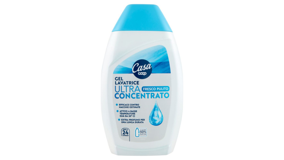 Gel Lavatrice Ultra Concentrato Fresco Pulito 720 Ml