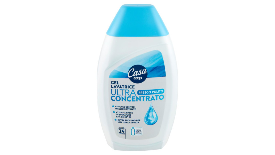 Gel Lavatrice Ultra Concentrato Fresco Pulito 720 Ml
