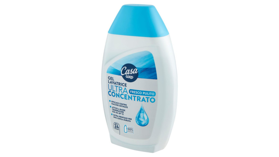 Gel Lavatrice Ultra Concentrato Fresco Pulito 720 Ml