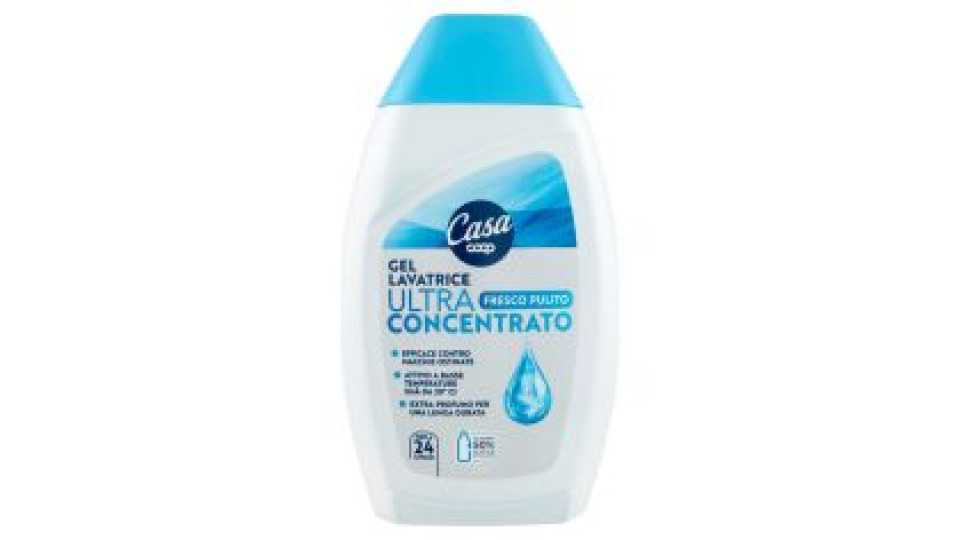 Gel Lavatrice Ultra Concentrato Fresco Pulito 720 Ml