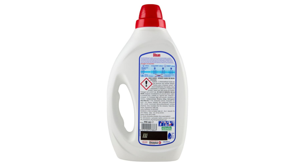 Dixan Liquido Classico 22 Lavaggi 990 Ml