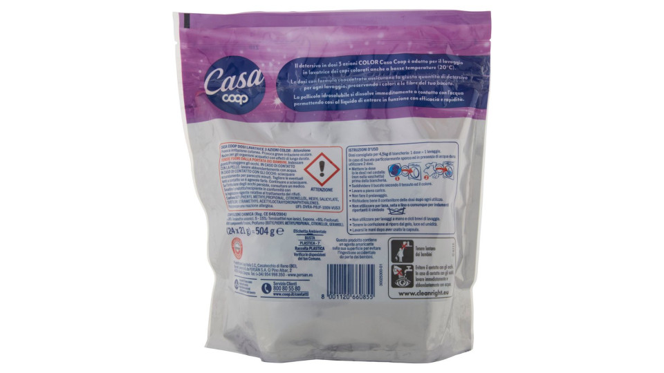 Dosi Lavatrice 3 Azioni Color 24 X 21 G