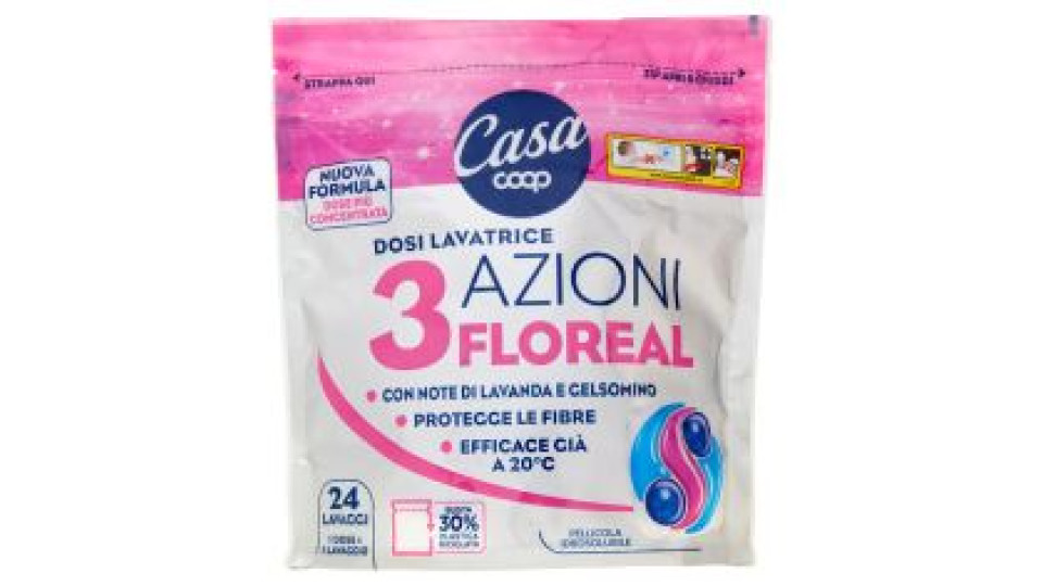 Dosi Lavatrice 3 Azioni Floreal 24 X 21 G