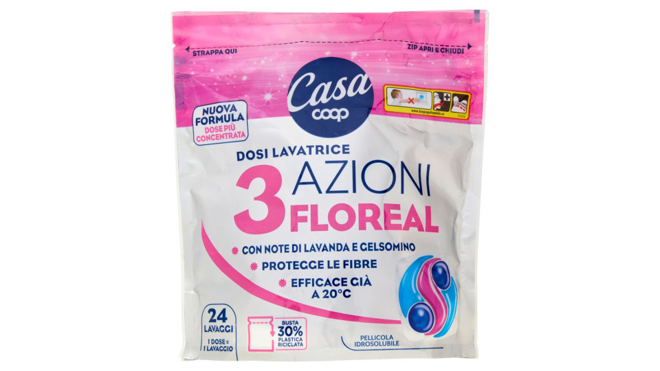 Dosi Lavatrice 3 Azioni Floreal 24 X 21 G