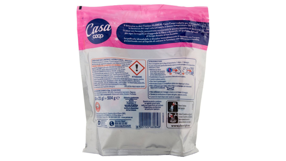 Dosi Lavatrice 3 Azioni Floreal 24 X 21 G