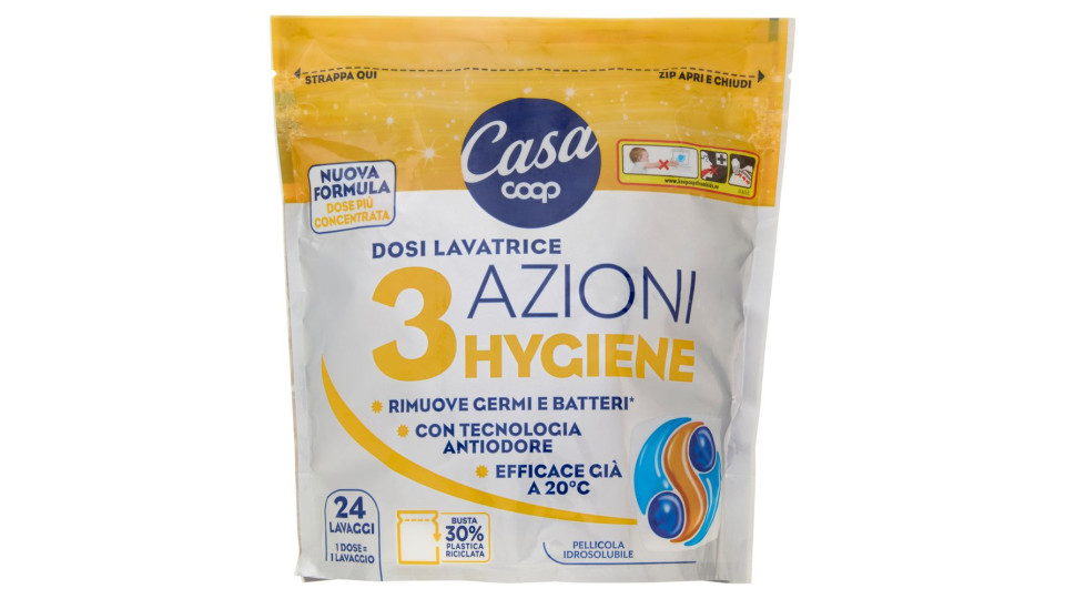 Dosi Lavatrice 3 Azioni Hygiene 24 X 21 G