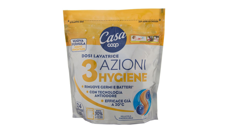 Dosi Lavatrice 3 Azioni Hygiene 24 X 21 G
