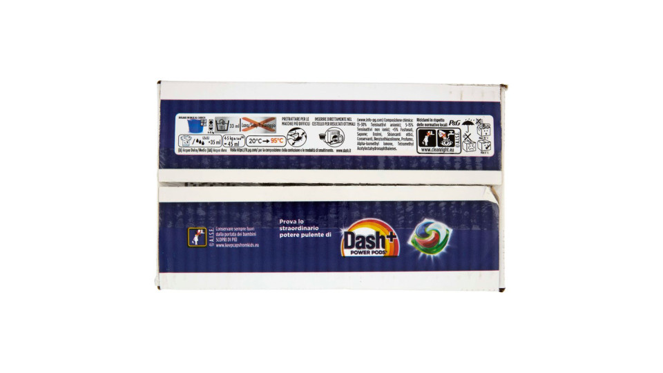 Dash Power Detersivo Liquido Lavatrice, Azione Extra-igienizzante, 3x20 Lavaggi=60 Lavaggi 3x900ml
