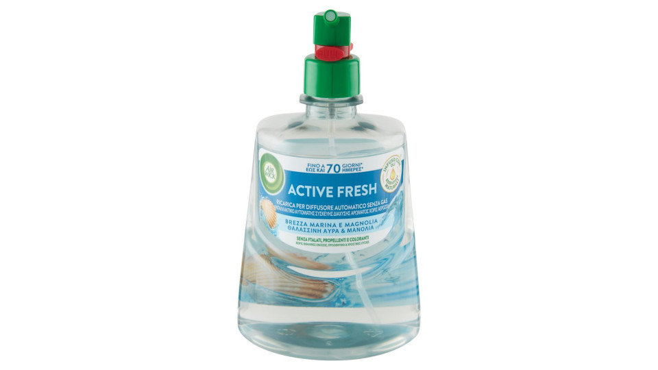 Air Wick Active Fresh Ricarica Per Diffusore Automatico Brezza Marina Profumatore Per Ambiente 228ml