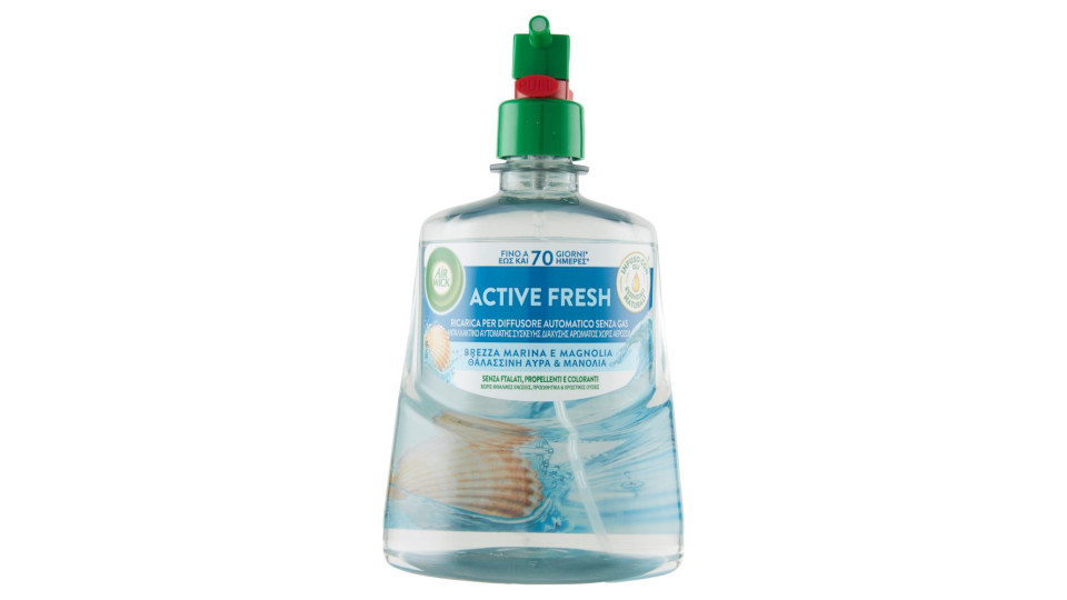 Air Wick Active Fresh Ricarica Per Diffusore Automatico Brezza Marina Profumatore Per Ambiente 228ml