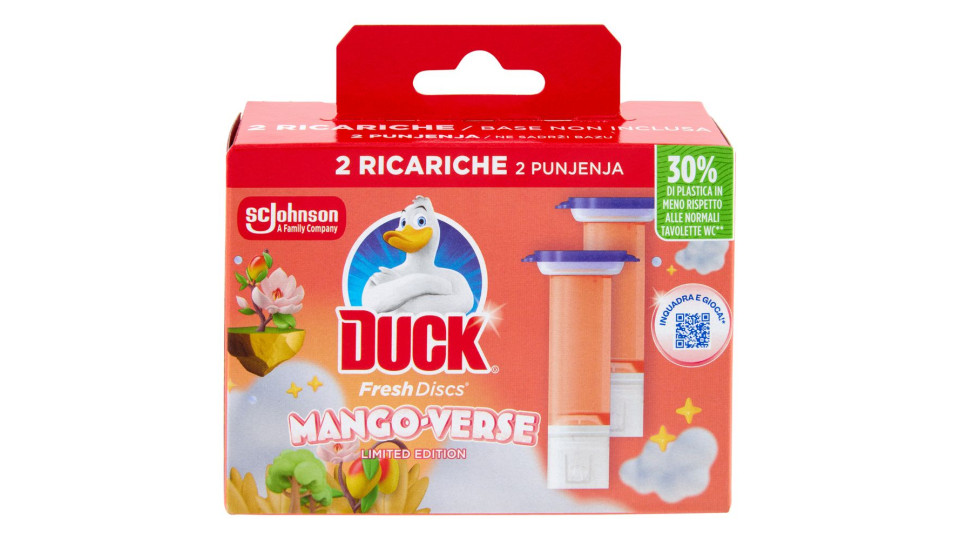 Duck Fresh Discs - Doppia Ricarica, Fragranza Blu 2 X 36ml