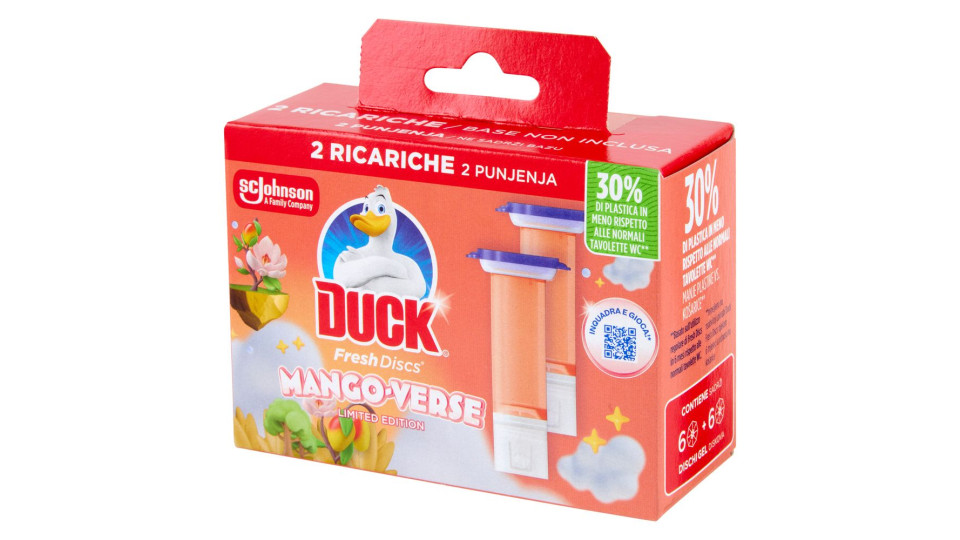 Duck Fresh Discs - Doppia Ricarica, Fragranza Blu 2 X 36ml
