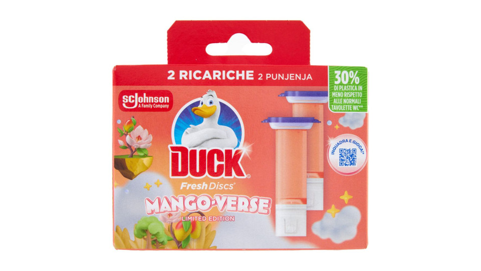 Duck Fresh Discs - Doppia Ricarica, Fragranza Blu 2 X 36ml