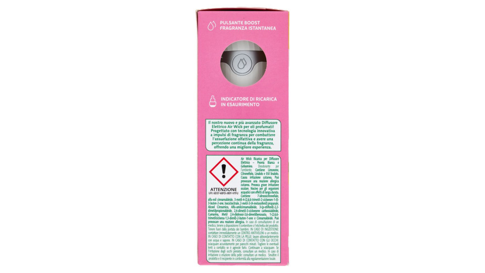 Air Wick Diffusore Di Fragranza Con Oli Essenziali Peonia Bianca E Gelsomino 19 Ml