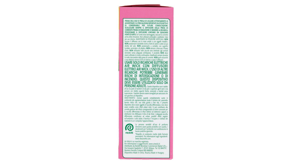Air Wick Diffusore Di Fragranza Con Oli Essenziali Peonia Bianca E Gelsomino 19 Ml