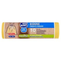 My Sac Giallo Eco Secco Bidone Formato Standard 70x110cm Sacchi 10 Pz