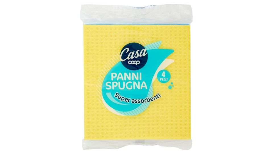 Panni Spugna Super Assorbenti 4 Pz