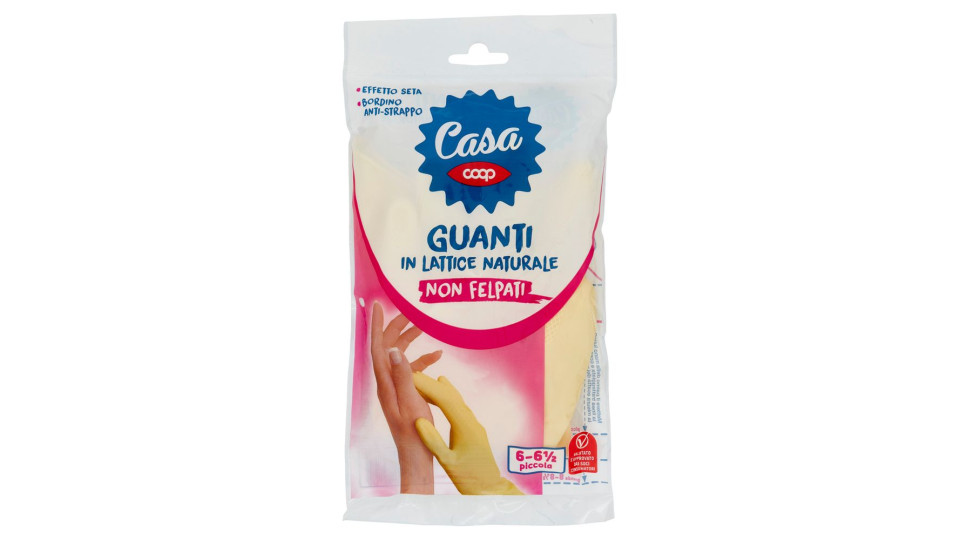 Guanti In Lattice Naturale Non Felpati 6-6½ Piccola