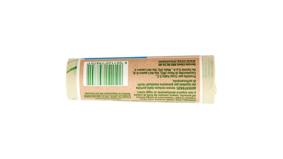Sacchi Per Rifiuti Organici Compostabili* Medi 42x44cm 12 Litri 15 Pz