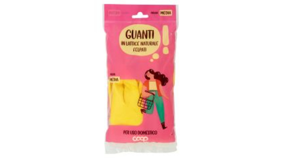 Guanti In Lattice Naturale Felpati 7-7½ Media